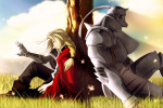 Fullmetal-Alchemist-Brotherhood-Edward-Elric-and-Alphonso-Elric-Wallpaper