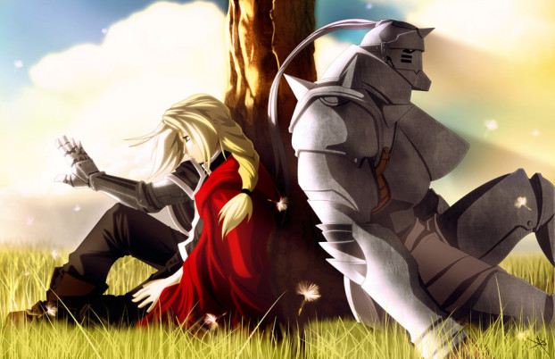 Fullmetal-Alchemist-Brotherhood-Edward-Elric-and-Alphonso-Elric-Wallpaper