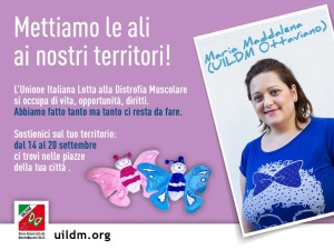 Maddalena Prisco, testimonial della Settimana delle Sezioni UILDM