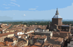 Una veduta di Pavia