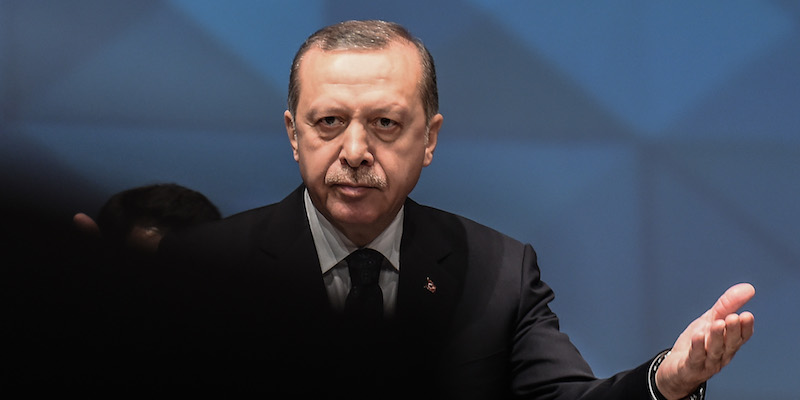 Il presidente turco Recep Tayyip Erdoğan (fonte: Il Post)