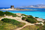 Il panorama dalla Sardegna