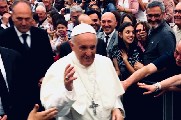 Papa Francesco incontra la UILDM (foto di Angelo Andrea Vegliante)