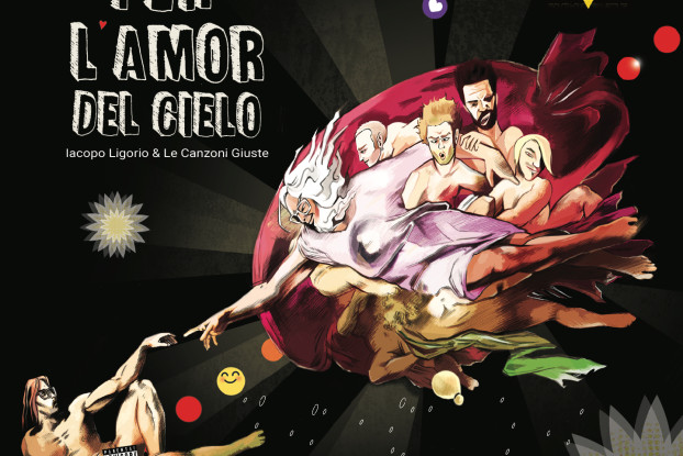 La copertina dell'album Per l'Amor del Cielo, di Iacopo Ligorio & le Canzoni Giuste