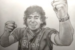 Diego Armando Maradona disegno di (Lucia Romani)